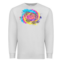 Dove Grey Mama Tie dye Leopard Premium Sweatshirt - CowCowDesign