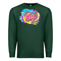 Sports Green Mama Tie dye Leopard Premium Sweatshirt - CowCowDesign
