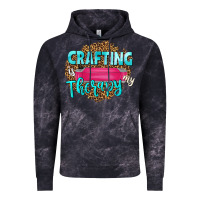 Cloud Black crafting is my therapy Vintage Hoodie - NancyCooperArtShop