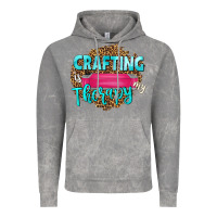 Cloud Rock crafting is my therapy Vintage Hoodie - NancyCooperArtShop