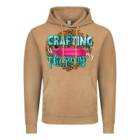 Crafting Is My Therapy Vintage Hoodie | Teevron