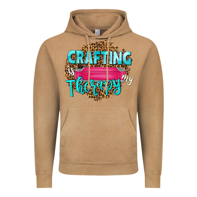 Crafting Is My Therapy Vintage Hoodie by NancyCooperArtShop | Teevron