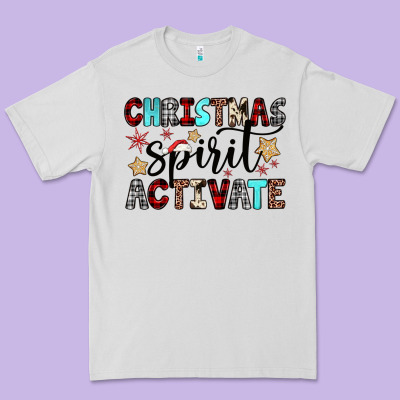 Christmas Spirit Activate Premium Tee Designed By Jahusdesignshop