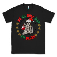 Ho Ho Holly Shit Skeleton Santa Classic Tee | Teevron