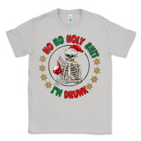 Moon Dust ho ho holly shit skeleton santa Classic Tee - MaliasSmallBusiness