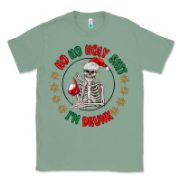 Sage ho ho holly shit skeleton santa Classic Tee - MaliasSmallBusiness