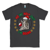 Smoke ho ho holly shit skeleton santa Classic Tee - MaliasSmallBusiness