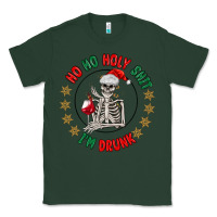 Sports Green ho ho holly shit skeleton santa Classic Tee - MaliasSmallBusiness