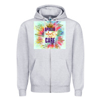 Heather Grey spoiler alert i don't care Zipper Hoodie - TumblerDesignByShophia