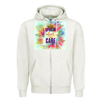 Oatmeal Heather spoiler alert i don't care Zipper Hoodie - TumblerDesignByShophia