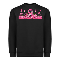 Black breast cancer american football Heavyweight Sweatshirt - Jasminsmagicworld