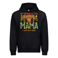 Black God Gifted Me Two Titles And Mama i Rock Them Both Urban Hoodie - CowhideDigitalArt