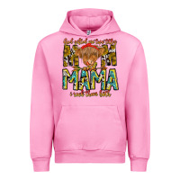 Fuchsia Pink God Gifted Me Two Titles And Mama i Rock Them Both Urban Hoodie - CowhideDigitalArt