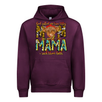 Mauve Wine God Gifted Me Two Titles And Mama i Rock Them Both Urban Hoodie - CowhideDigitalArt