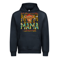 Navy God Gifted Me Two Titles And Mama i Rock Them Both Urban Hoodie - CowhideDigitalArt