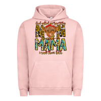 Pigment Salmon God Gifted Me Two Titles And Mama i Rock Them Both Urban Hoodie - CowhideDigitalArt