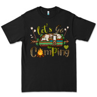 Black let's go camping Premium Tee - BarkalooDesign