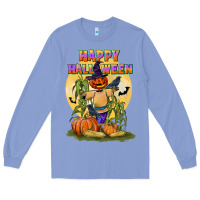 Colony Blue happy halloween Long Sleeve Tee - LillyAllenDesigns