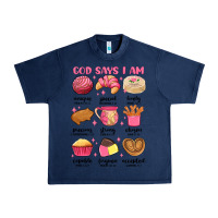 Navy god says i am mexican pan dulce Urban Heavy Tee - MaliasSmallBusiness