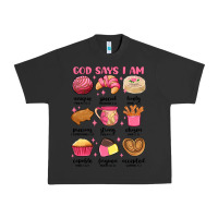 Pigment Black god says i am mexican pan dulce Urban Heavy Tee - MaliasSmallBusiness