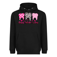Black happy valentines day dentist Heavyweight Hoodie - OliviaCreatesArt