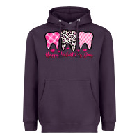 Plum happy valentines day dentist Heavyweight Hoodie - OliviaCreatesArt