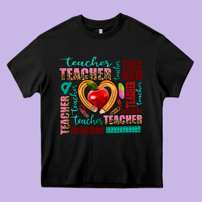 Teacher Heavy Core Tee Designed By Adodesignshop