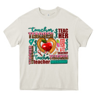 Cream teacher Heavy Core Tee - AdoDesignShop