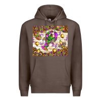 Coffee Mardi Gras with crab tumbler Premium Hoodie - HowdyJamesFarm