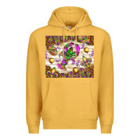 Mustard Mardi Gras with crab tumbler Premium Hoodie - HowdyJamesFarm