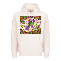 Pale Pink Mardi Gras with crab tumbler Premium Hoodie - HowdyJamesFarm