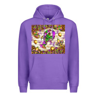 Purple Mardi Gras with crab tumbler Premium Hoodie - HowdyJamesFarm