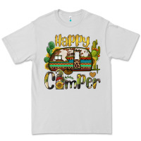 Dove Grey happy camper caravan and gnome Premium Tee - BarkalooDesign