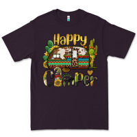Plum happy camper caravan and gnome Premium Tee - BarkalooDesign