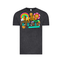 Vintage Black hello third grade Vintage Tee - NancyCooperArtShop