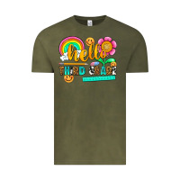 Vintage Olive hello third grade Vintage Tee - NancyCooperArtShop