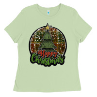Matcha happy christmas black Ladies Tee - JahusDesignShop