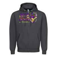 Smoke Mardi Gras drinking team with gnome Zipper Hoodie - HowdyJamesFarm