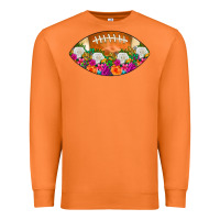 Carrot American Football Floral Premium Sweatshirt - CowCowDesign