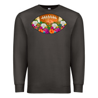 Smoke American Football Floral Premium Sweatshirt - CowCowDesign