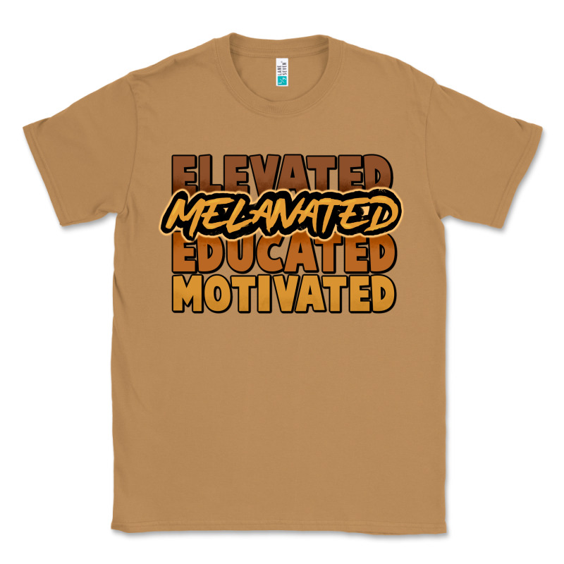 Elevated Melanated Educated Motivated Classic Tee by NancyCooperArtShop | Teevron