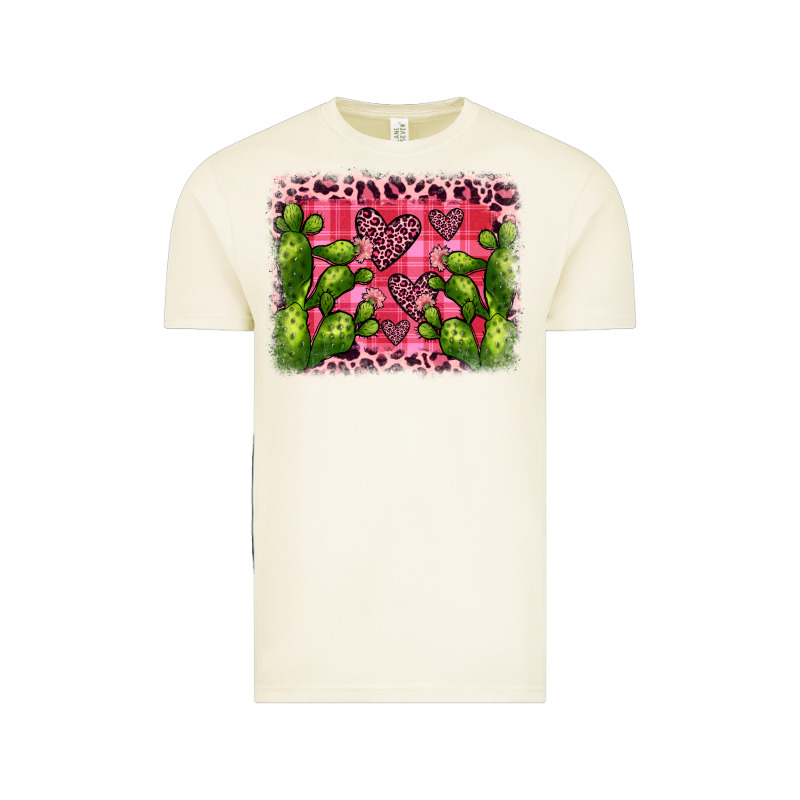 Valentine's Day Cactus Background Vintage Tee by JahusDesignShop | Teevron
