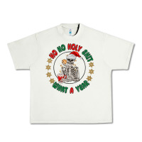 Pistachio ho ho holly shit skeleton santa Urban Heavy Tee - MaliasSmallBusiness