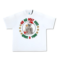 White ho ho holly shit skeleton santa Urban Heavy Tee - MaliasSmallBusiness
