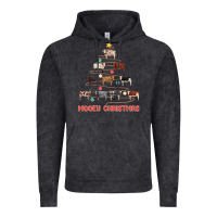 Vintage Black mooey christmas Vintage Hoodie - MaliasSmallBusiness