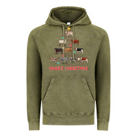 Vintage Olive mooey christmas Vintage Hoodie - MaliasSmallBusiness