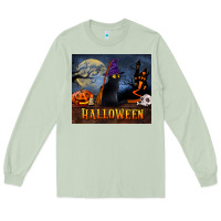 Matcha Black Cat Halloween Long Sleeve Tee - LillyAllenDesigns