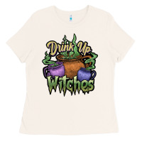 Bone Drink up witches white Ladies Tee - JahusDesignShop