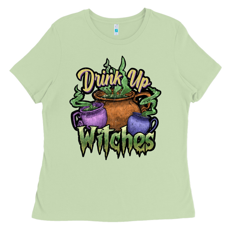 Drink Up Witches White Ladies Tee by JahusDesignShop | Teevron