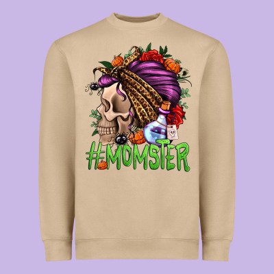 Momster Halloween Momlife Heavyweight Sweatshirt Designed By Jasminsmagicworld